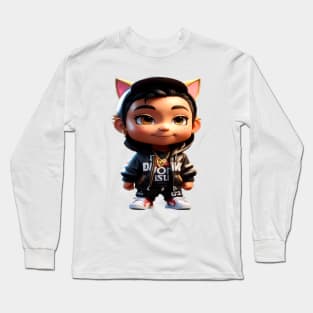 CatBoy: The King of Feline Hip Hop Long Sleeve T-Shirt